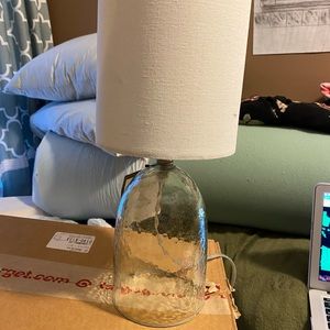 2 new White and Glass Lamps